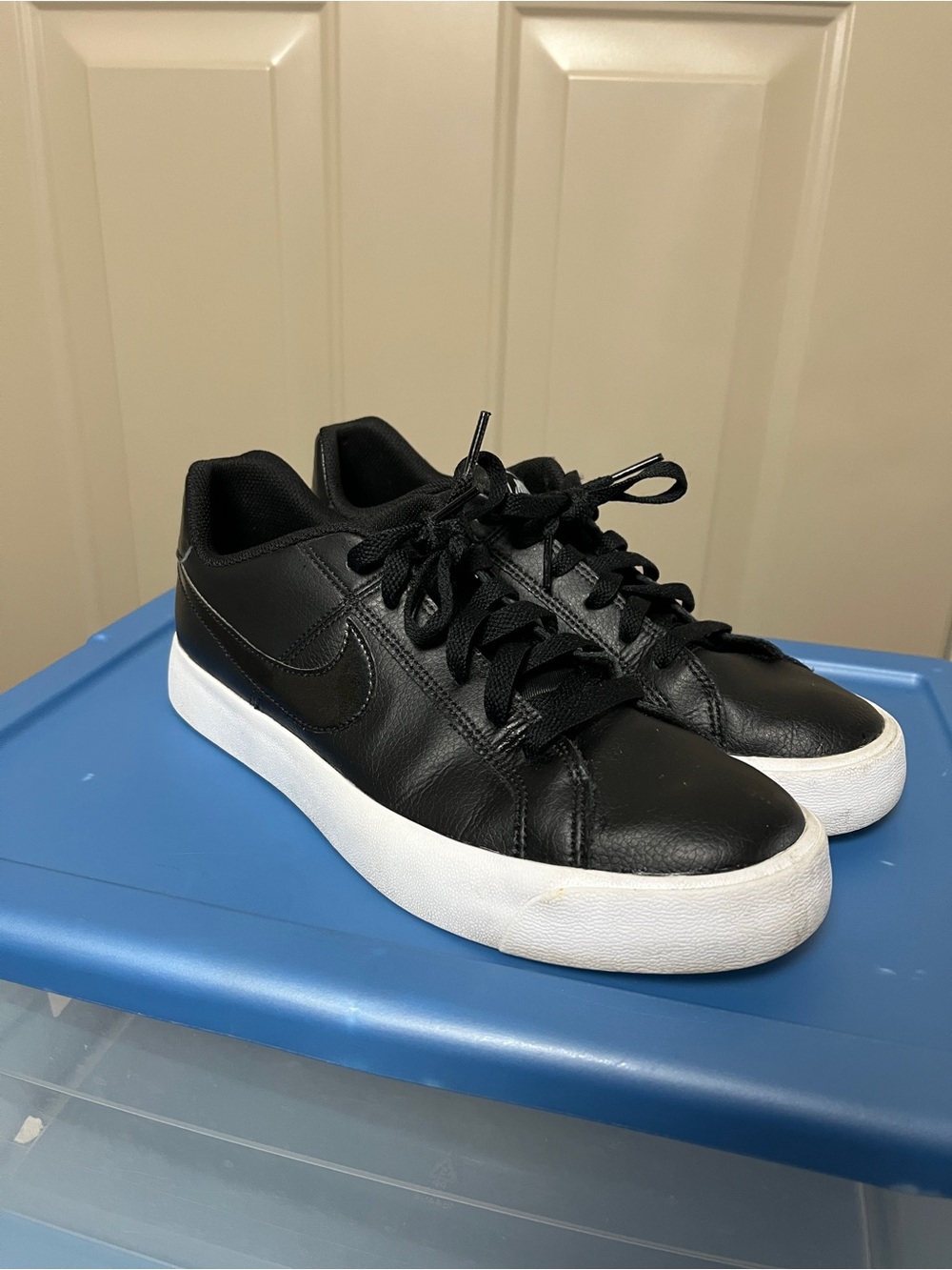 Women’s Nike Court Royale AC Black & White Shoes - Picture 2 of 8